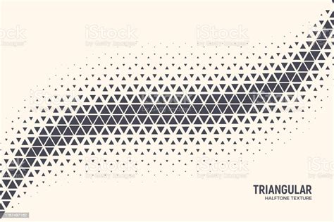 Halftone Triangle Particles Conceptual Vector Abstract Technology