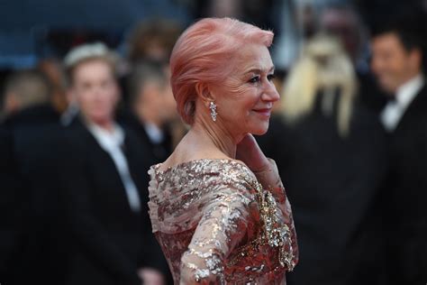 Helen Mirren Pink Hair At Cannes Film Festival Popsugar Beauty