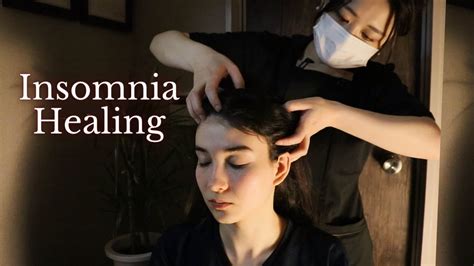 Insomnia Healing Massage In Japanese Professional Head Spa Youtube