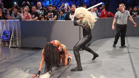 Nikki Bella Vs Natalya Falls Count Anywhere Match Photos Wwe