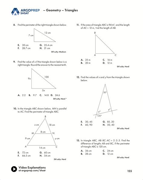 Shsat Prep 1000 Math Practice Questions Book 3 Argoprep