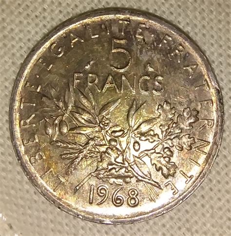 5 Francs 1968 Fifth Republic 1958 1970 France Coin 40262
