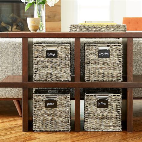 Ashcraft Storage Cubes With Handles Cube Storage Decorative Storage Bins Small Bathroom Storage