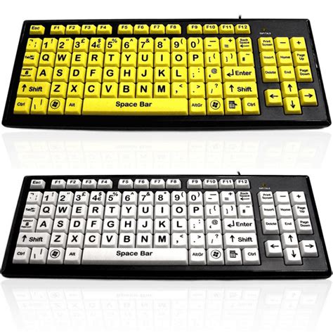 Techsilver Big Button Keyboard Easy To Use Keyboard W Extra Large Keys