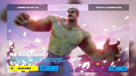 The Hulk Is Here Fortnite Youtube