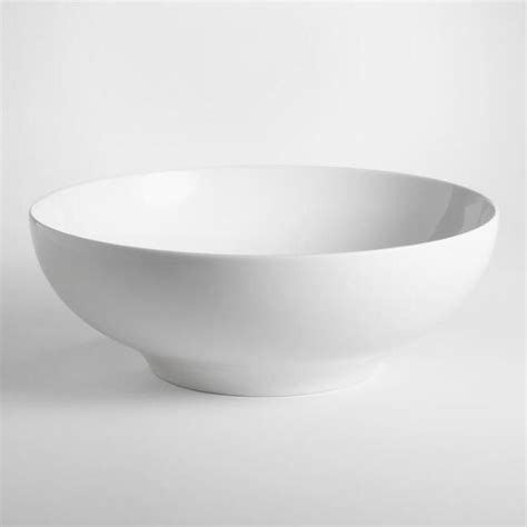 Spin White Porcelain Serving Bowl Bowl Serving Bowls Patterned Dishes