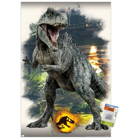 Jurassic World Dominion Giganotosaurus Focal Wall Poster With Pushpins 22375 X 34