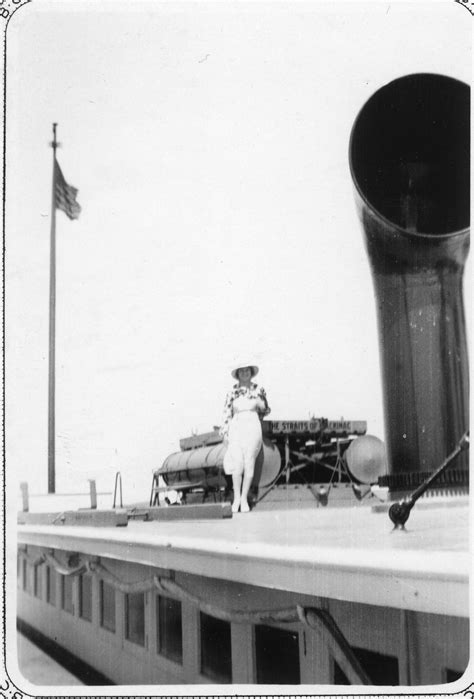 Clara Obrestad On The Deck Of A Boat July 1932 · Tadl Local History