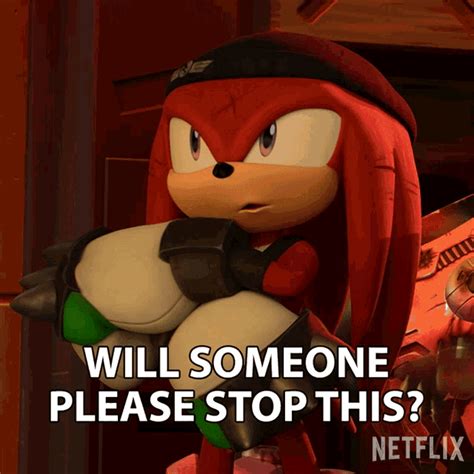 Will Someone Please Stop This Knuckles The Echidna  Will Someone
