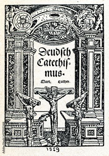 Luther S Large Catechism First Edition 1529 Stock Photo Adobe Stock