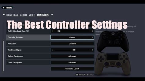 The Best Controller Settings For Rainbow Six Siege Ps4xbox Youtube