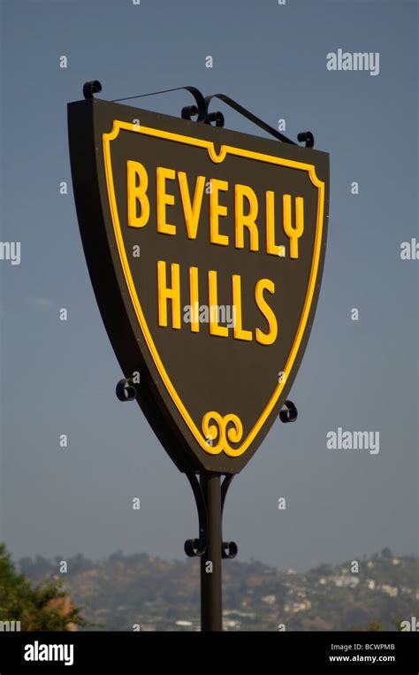 Beverly Hills Sign Stock Photo Alamy