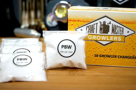 Powdered Brewery Wash Packets Craft Master Growlers Inc