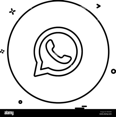 Whatsapp Logo Icon Banque Dimages Noir Et Blanc Alamy