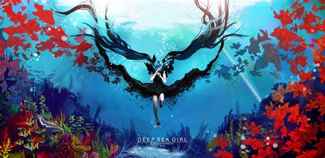 Miku Deep Sea Girl By Arcan Anzas On Deviantart