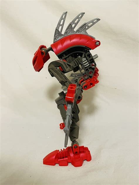 2003 Vintage Lego Bionicle Rahkshi Turahk 8592 Red Incomplete