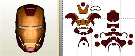 Iron man hand diy with cereal box (pdf template). JFcustom's FOAM files