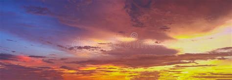 Beautiful Sunset Sky And Clouds With Dramatic Light Twilight Sky