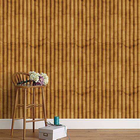 papel de parede bamboo bambu seco lavavel contact rolo