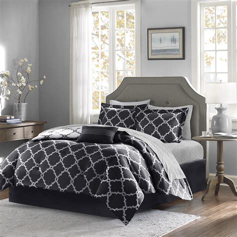 Coming in various styles and designs, our white bedding sets selection is perfect for you to add style to your look. Merritt Black by Madison Park - BeddingSuperStore.com