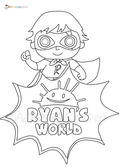 Find all the coloring pages you want organized by topic and lots of other kids crafts and kids activities at allkidsnetwork.com. Ryan's World Coloring Pages | 20 New Coloring Pages Free Printable