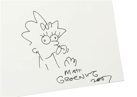 Matt Groening Maggie Simpson Sketch Tagram