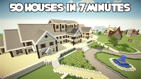 Smart redstone bunker map for minecraft. 50 Minecraft Houses In 8 Minutes - YouTube