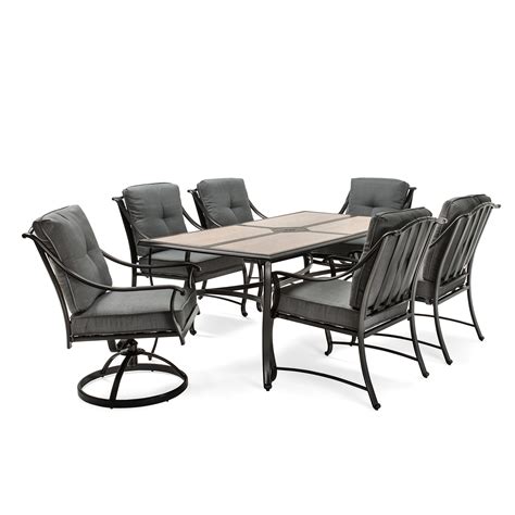 These seating ensembles provide ample space for you to enjoy family cookouts and dinner parties under the stars. La-Z-Boy Outdoor Emerson 7 Pc. Dining Set-Graphite ...