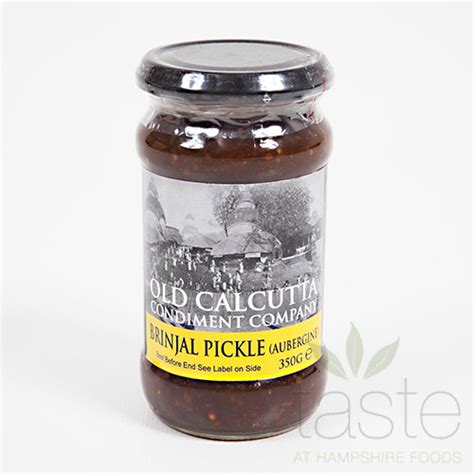 Old Calcutta Condiment Co Brinjal Pickle Aubergine 300g Hampshire