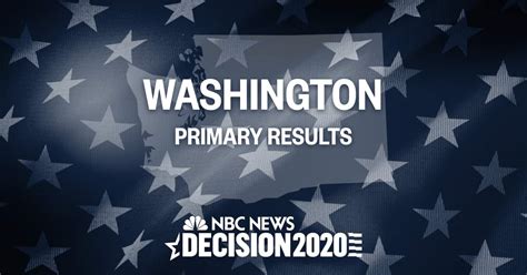 Washington Primary Results 2020 Live Election Map