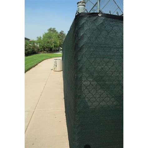 Ncsna 6 Ft X 50 Ft L Dark Green Hdpe Chain Link Fence Screen In The
