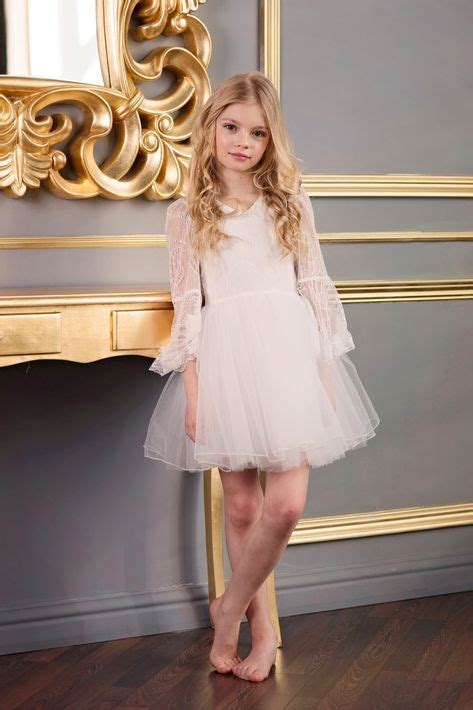 First Communion Dress Flower Girl Off White Lace Tulle Etsy In 2020