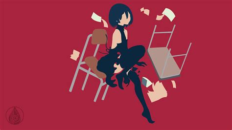 Wallpaper Illustration Monogatari Series Anime Girls Cartoon