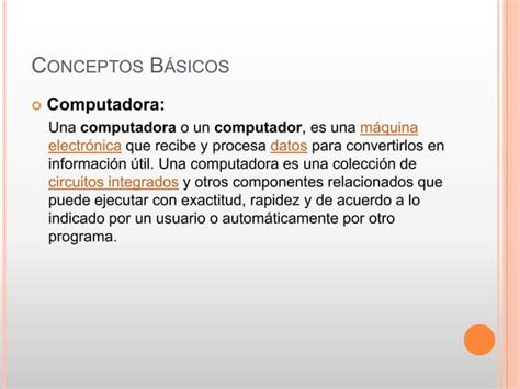 Conceptos Basicos De Computacion