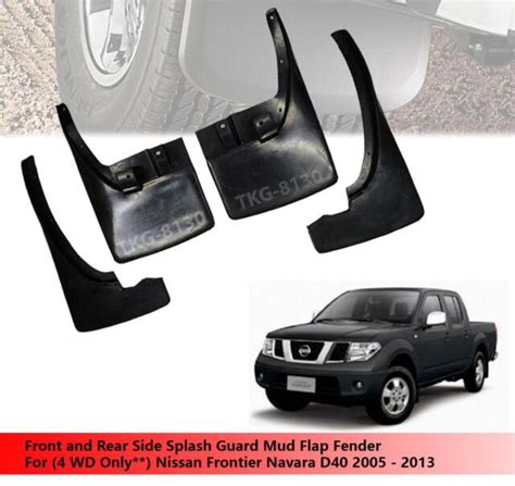 Front And Rear Splash Guard Mud Flap Fender For Wd Nissan Frontier