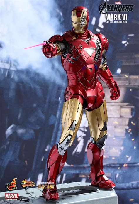 Ironman 2 suit (mark 4 & 6): Hot Toys: The Avengers - Iron Man Mark VI (6) Diecast