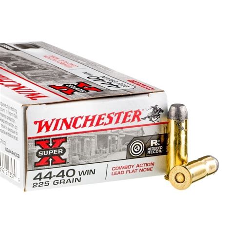 Munitions Winchester Calibre 44 40 Super X Cowboy Flat Nose 225 Grains