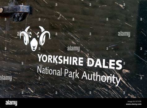 Yorkshire Dales National Park Authority Logo On The Side Of A Mud