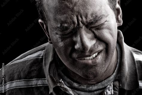 Man In Extreme Anguish Or Pain Stock Photo Adobe Stock