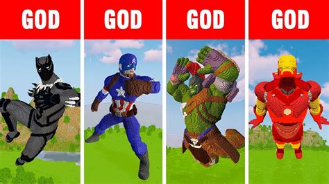 Minecraft God Vs God Vs God Vs God Marvel Best Statue Build Challenge