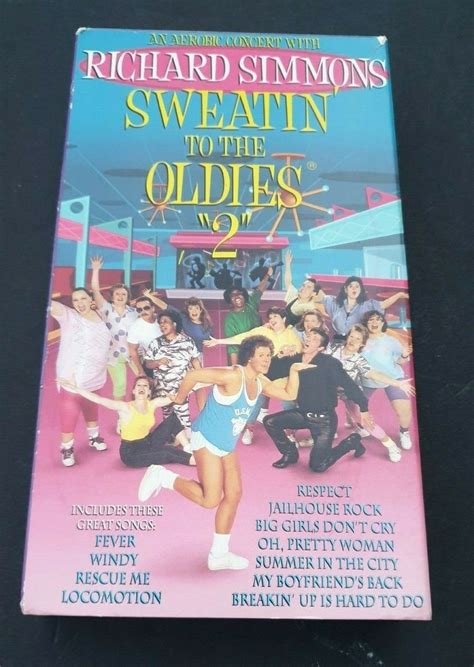 richard simmons sweatin to the oldies 2 vhs tape etsy
