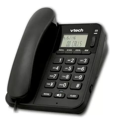 Telefono Alambrico Negro Vtech Fenix500 Mercadolibre