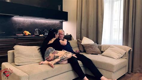 megan inky fucks an old man in his home on the couch xhamster