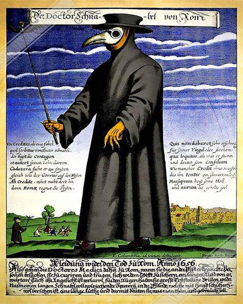 Plague Doctor Poster Plague Doctor Print Dr Beak Circa Etsy