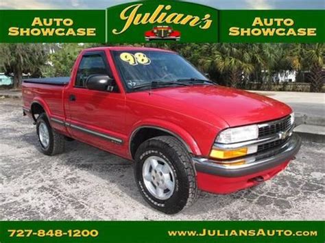 1998 Chevrolet S 10 Truck Reg Cab 4wd Ls For Sale In New Port Richey