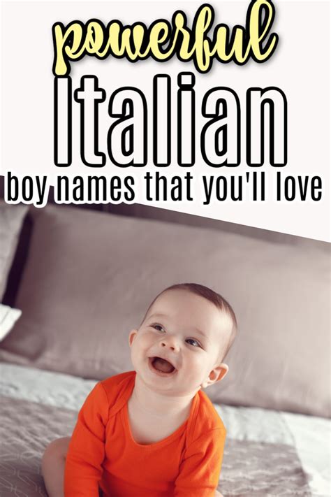 Powerful Italian Boy Names Baby Boy Names Baby Boy Names Italian
