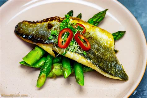 Japanese Marinated Sea Bass With Asparagus And Chilli Blondelish