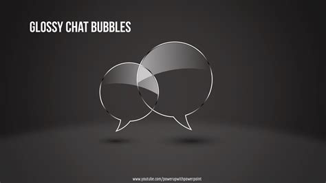 16create Glossy Chat Bubbles Infographicpowerpoint Presentation