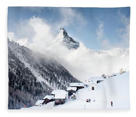 Matterhorn Fleece Blanket By Steffen Schnur