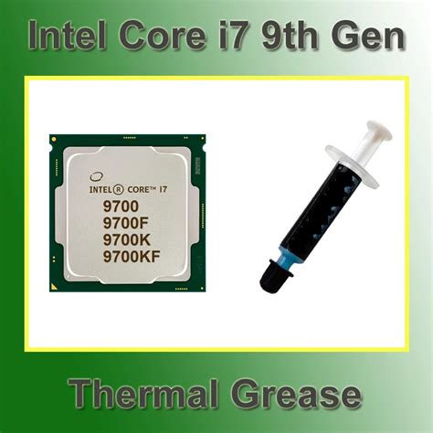 Intel Core I7 9700 With Thermal Grease Processor I7 9700k 9700kf With